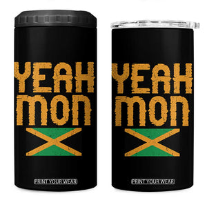 Yeah Mon Jamaican Pride 4 in 1 Can Cooler Tumbler Jamaican Vacation Jamaica Reggae Roots TS10 One Size: 16 oz Black Print Your Wear