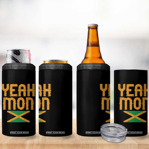 Yeah Mon Jamaican Pride 4 in 1 Can Cooler Tumbler Jamaican Vacation Jamaica Reggae Roots TS10 Print Your Wear