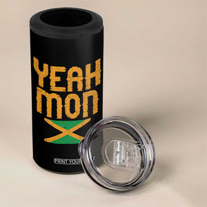Yeah Mon Jamaican Pride 4 in 1 Can Cooler Tumbler Jamaican Vacation Jamaica Reggae Roots TS10 Print Your Wear