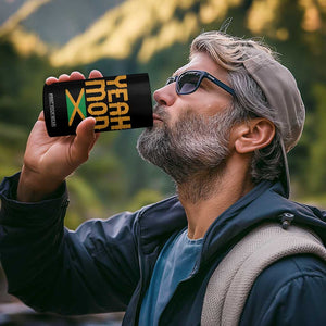 Yeah Mon Jamaican Pride 4 in 1 Can Cooler Tumbler Jamaican Vacation Jamaica Reggae Roots TS10 Print Your Wear