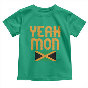 Yeah Mon Jamaican Pride Toddler T Shirt Jamaican Vacation Jamaica Reggae Roots TS10 Irish Green Print Your Wear