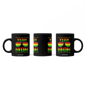 Yeah Mon Jamaican Pride Coffee Mug Jamaican Vacation Jamaica Reggae Sunglasses TS10 Print Your Wear