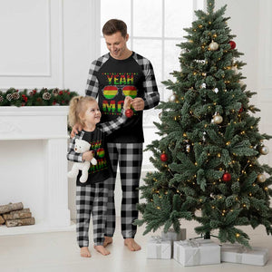 Yeah Mon Jamaican Pride Plaid Pajama Set Jamaican Vacation Jamaica Reggae Sunglasses TS10 White Plaid Print Your Wear