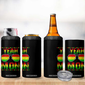Yeah Mon Jamaican Pride 4 in 1 Can Cooler Tumbler Jamaican Vacation Jamaica Reggae Sunglasses TS10 Print Your Wear