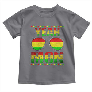 Yeah Mon Jamaican Pride Toddler T Shirt Jamaican Vacation Jamaica Reggae Sunglasses TS10 Charcoal Print Your Wear