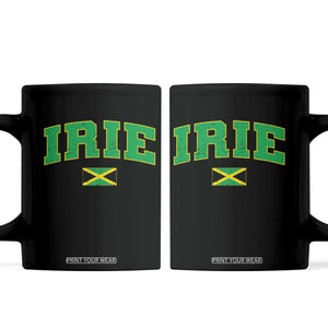 Irie Jamaican Rasta Coffee Mug Funny Jamaica Jamaican Flag Rasta Reggae Roots TS10 Black Print Your Wear