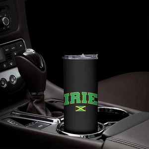 Irie Jamaican Rasta Skinny Tumbler Funny Jamaica Jamaican Flag Rasta Reggae Roots TS10 Print Your Wear