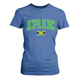 Irie Jamaican Rasta T Shirt For Women Funny Jamaica Jamaican Flag Rasta Reggae Roots TS10 Royal Blue Print Your Wear