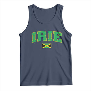 Irie Jamaican Rasta Tank Top Funny Jamaica Jamaican Flag Rasta Reggae Roots TS10 Navy Print Your Wear
