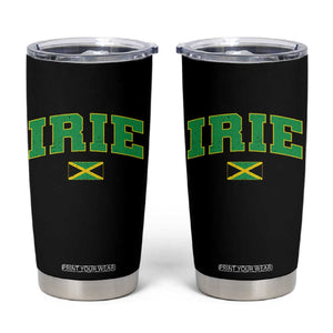 Irie Jamaican Rasta Tumbler Cup Funny Jamaica Jamaican Flag Rasta Reggae Roots TS10 Black Print Your Wear