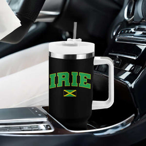 Irie Jamaican Rasta Tumbler With Handle Funny Jamaica Jamaican Flag Rasta Reggae Roots TS10 Print Your Wear