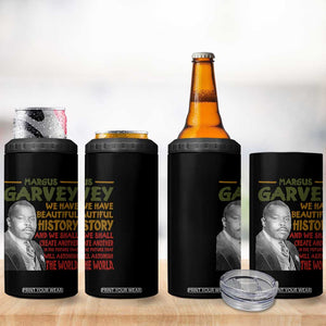 Marcus Garvey Quote 4 in 1 Can Cooler Tumbler Black History Month TS10 Print Your Wear