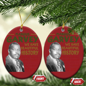 Marcus Garvey Quote Christmas Ornament Black History Month TS10 Oval Red Print Your Wear