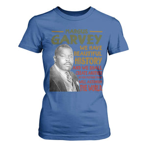 Marcus Garvey Quote T Shirt For Women Black History Month TS10 Royal Blue Print Your Wear