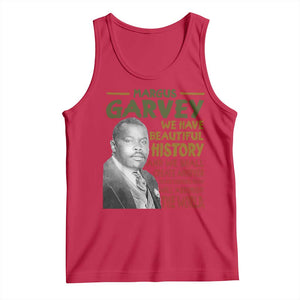 Marcus Garvey Quote Tank Top Black History Month TS10 Red Print Your Wear
