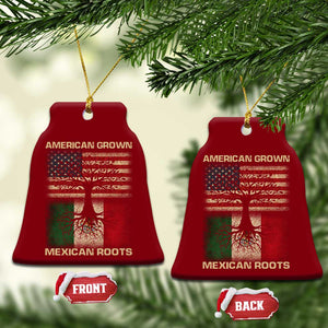 American Grown Mexican Roots Ceramic Ornament Retro Mexico America Flag TS10 Print Your Wear