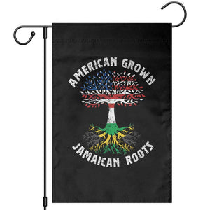 American Grown Jamaican Roots Garden Flag Retro USA Jamaica Flag TS10 Black Print Your Wear