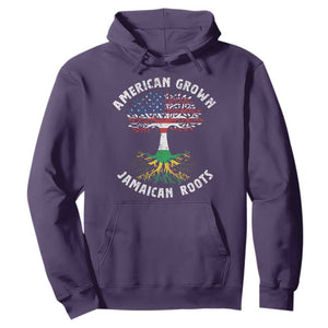 American Grown Jamaican Roots Hoodie Retro USA Jamaica Flag TS10 Purple Print Your Wear