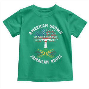 American Grown Jamaican Roots Toddler T Shirt Retro USA Jamaica Flag TS10 Irish Green Print Your Wear