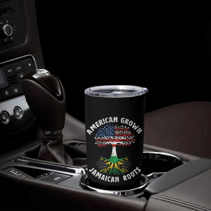 American Grown Jamaican Roots Tumbler Cup Retro USA Jamaica Flag TS10 Print Your Wear
