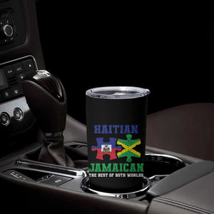 Haitian Jamaican Roots Tumbler Cup Haiti Jamaica Combo Puzzle TS10 Print Your Wear