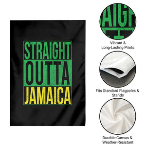 Straight Outta Jamaica Garden Flag Cool Jamaican Travel Vacation TS10 Print Your Wear