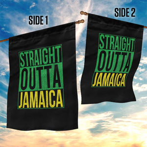 Straight Outta Jamaica Garden Flag Cool Jamaican Travel Vacation TS10 Print Your Wear