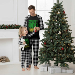Straight Outta Jamaica Plaid Pajama Set Cool Jamaican Travel Vacation TS10 White Plaid Print Your Wear