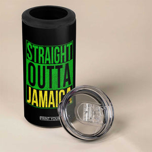 Straight Outta Jamaica 4 in 1 Can Cooler Tumbler Cool Jamaican Travel Vacation TS10 Print Your Wear