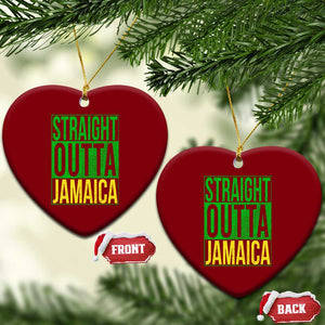 Straight Outta Jamaica Ceramic Ornament Cool Jamaican Travel Vacation TS10 Print Your Wear