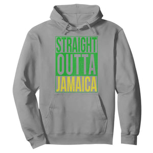 Straight Outta Jamaica Hoodie Cool Jamaican Travel Vacation TS10 Sport Gray Print Your Wear