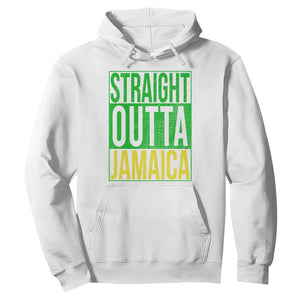 Straight Outta Jamaica Hoodie Cool Jamaican Travel Vacation TS10 White Print Your Wear