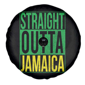 Straight Outta Jamaica Spare Tire Cover Cool Jamaican Travel Vacation TS10 Print Your Wear