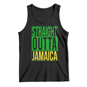 Straight Outta Jamaica Tank Top Cool Jamaican Travel Vacation TS10 Black Print Your Wear