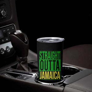Straight Outta Jamaica Tumbler Cup Cool Jamaican Travel Vacation TS10 Print Your Wear