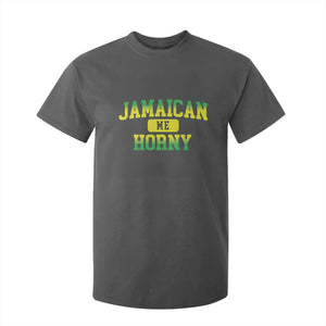 Jamaican Me Horny T Shirt For Kid Funny Caribbean Party TS10 Dark Heather Print Your Wear