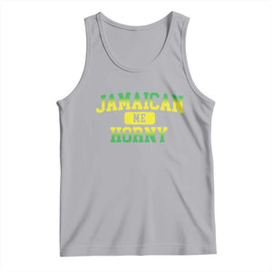 Jamaican Me Horny Tank Top Funny Caribbean Party TS10 Athletic Heather Print Your Wear