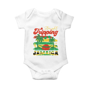 Jamaica Vacation Baby Onesie Straight Trippin Jamaica Family Girls Trip TS10 White Print Your Wear