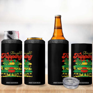 Jamaica Vacation 4 in 1 Can Cooler Tumbler Straight Trippin Jamaica Family Girls Trip TS10 Print Your Wear