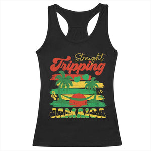 Jamaica Vacation Racerback Tank Top Straight Trippin Jamaica Family Girls Trip TS10 Black Print Your Wear