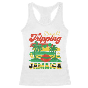 Jamaica Vacation Racerback Tank Top Straight Trippin Jamaica Family Girls Trip TS10 White Print Your Wear