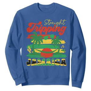 Jamaica Vacation Sweatshirt Straight Trippin Jamaica Family Girls Trip TS10 Royal Blue Print Your Wear