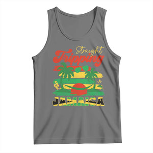 Jamaica Vacation Tank Top Straight Trippin Jamaica Family Girls Trip TS10 Black Heather Print Your Wear