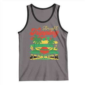 Jamaica Vacation Tank Top Straight Trippin Jamaica Family Girls Trip TS10 Deep Heather Black Print Your Wear