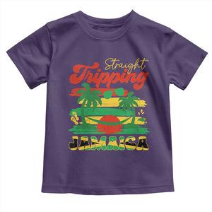 Jamaica Vacation Toddler T Shirt Straight Trippin Jamaica Family Girls Trip TS10 Purple Print Your Wear
