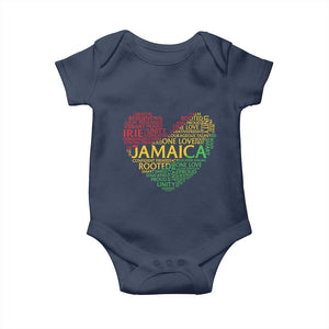 Jamaica Reggae Baby Onesie One Love Rasta Culture TS10 Navy Print Your Wear