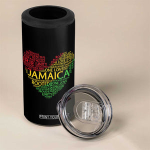 Jamaica Reggae 4 in 1 Can Cooler Tumbler One Love Rasta Culture TS10 Print Your Wear