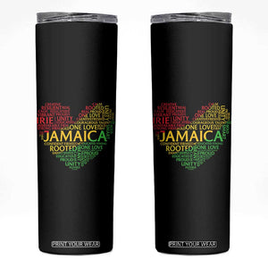 Jamaica Reggae Skinny Tumbler One Love Rasta Culture TS10 Black Print Your Wear