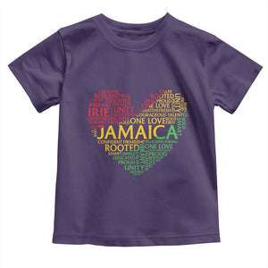 Jamaica Reggae Toddler T Shirt One Love Rasta Culture TS10 Purple Print Your Wear
