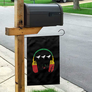 Little Birds Garden Flag Rastafari Rasta Reggae Music Headphones Jamaican Pride TS10 Print Your Wear